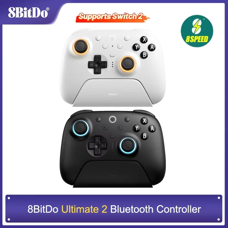 8BitDo - Ultimate 2 Wireless Bluetooth Controller with Charging Dock 8Speed for Nintendo Switch / Switch 2,PC,Windows 10,11
8BitDo - Ultimate 2 Wireless Bluetooth Controller with Charging Dock 8Speed for Nintendo Switch / Switch 2,PC,Windows 10,11