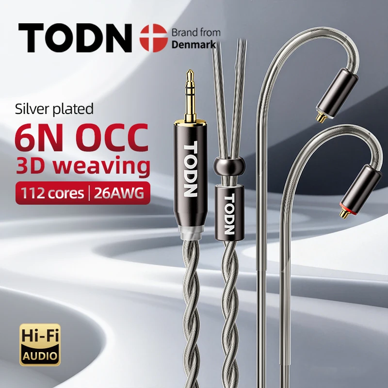 TODN Высококачественный 2-жильный посеребренный кабель для наушников 6N OCC 4,4 мм 3,5 мм MMCX 2-контактный разъем aux для Carat Tangzu Fudu
TODN Высококачественный 2-жильный посеребренный кабель для наушников 6N OCC 4,4 мм 3,5 мм MMCX 2-контактный разъем aux для Carat Tangzu Fudu