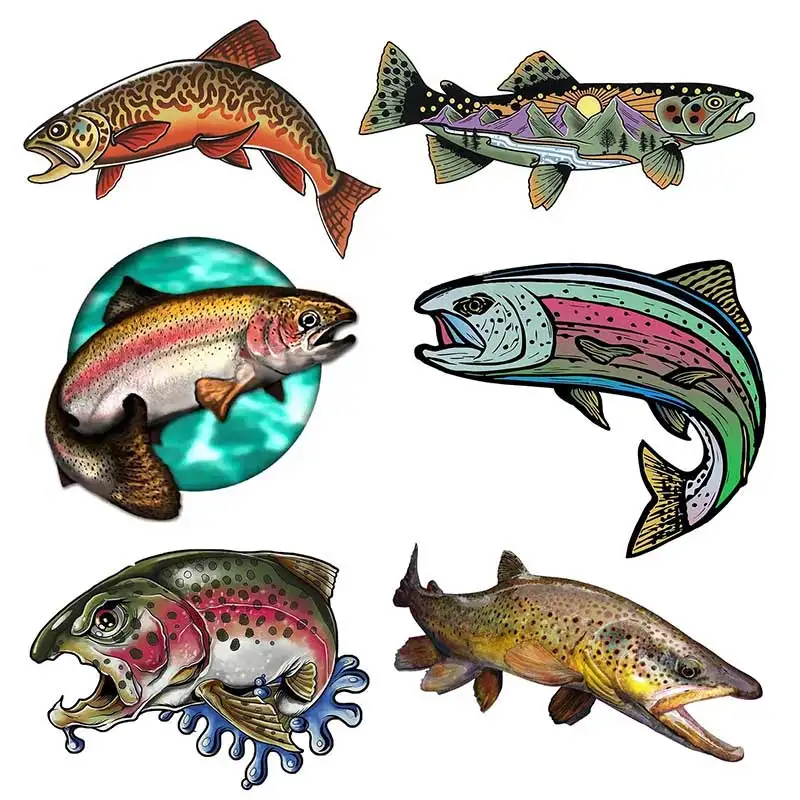 Car Stickers Wild Brown Trout Vinyl Decal Waterproof Rear Window Motorcycle Camper Bumper Truck Laptop Decoration
Car Stickers Wild Brown Trout Vinyl Decal Waterproof Rear Window Motorcycle Camper Bumper Truck Laptop Decoration