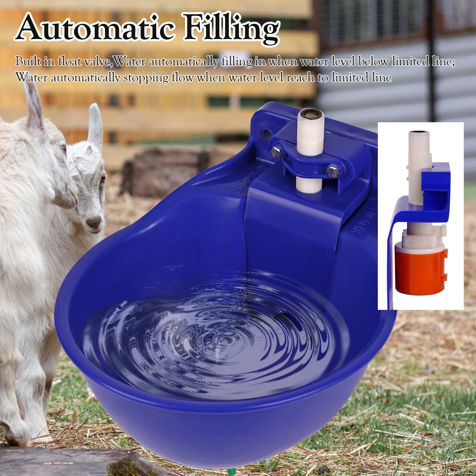 New Automatic Cow Horse Water Drinker Bowl Water Dispenser Sheep Bowl type Animal Dog drinking water equipment
New Automatic Cow Horse Water Drinker Bowl Water Dispenser Sheep Bowl type Animal Dog drinking water equipment