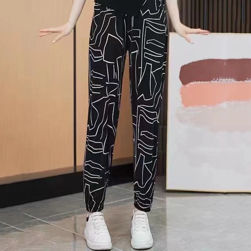Plus Size 8XL 160kg Large Pants Womens Spring Summer High Elastic Waist Long Loose Trousers Casual Femme Chiffon Harlan Pants
Plus Size 8XL 160kg Large Pants Womens Spring Summer High Elastic Waist Long Loose Trousers Casual Femme Chiffon Harlan Pants