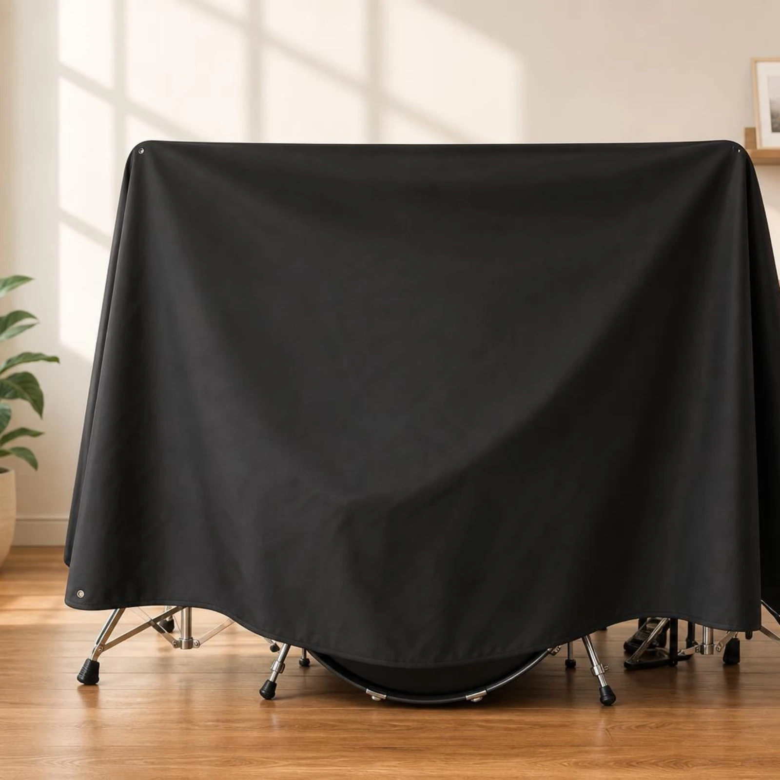 Drum Set Cover Dustproof Drum Dust Cover Lightweight Black for Drummers, Studio, Stage
Drum Set Cover Dustproof Drum Dust Cover Lightweight Black for Drummers, Studio, Stage