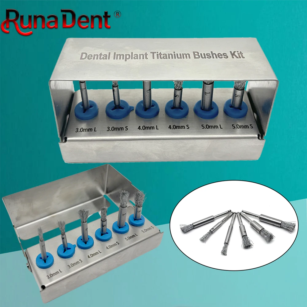 6PCS High-Quality Titanium Dental Brush for Debridement Peri-Implantitis Implant Surface Cleaning Autoclavable
6PCS High-Quality Titanium Dental Brush for Debridement Peri-Implantitis Implant Surface Cleaning Autoclavable