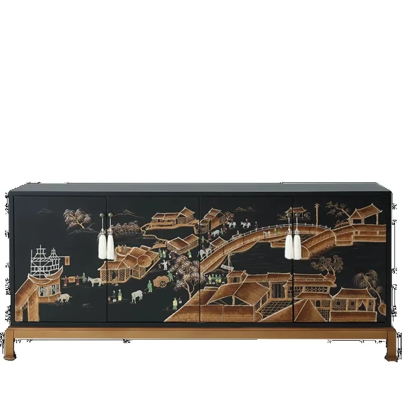 Chinese-style entrance entrance, living room entrance storage decoration, American-style foyer cabinet
Chinese-style entrance entrance, living room entrance storage decoration, American-style foyer cabinet