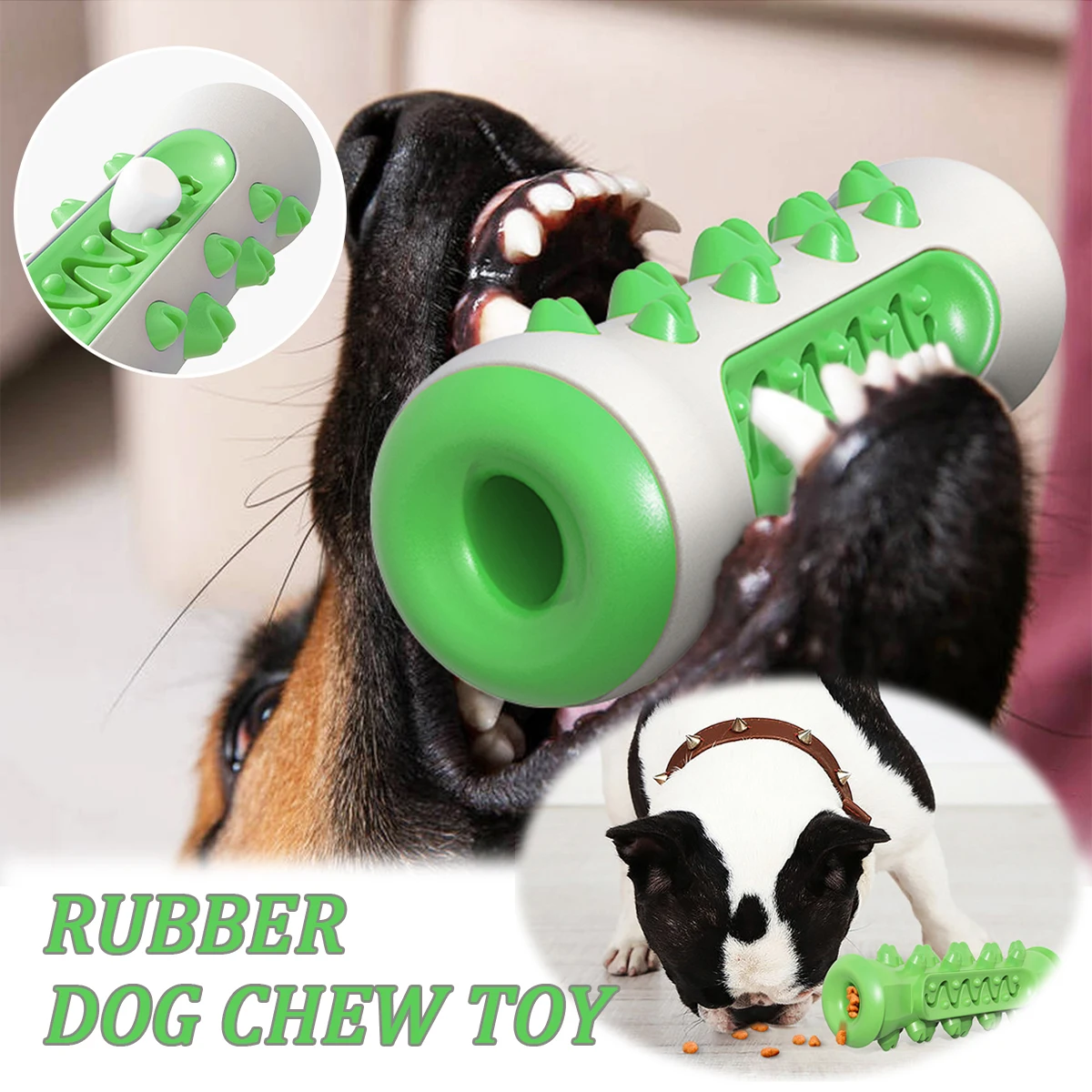 Rubber Dog Molar Toothbrush Toys Chew Teeth Cleaning Bones Stick Dental Care Puppy Leaky Food Training Interactive Toy for Dogs
Rubber Dog Molar Toothbrush Toys Chew Teeth Cleaning Bones Stick Dental Care Puppy Leaky Food Training Interactive Toy for Dogs