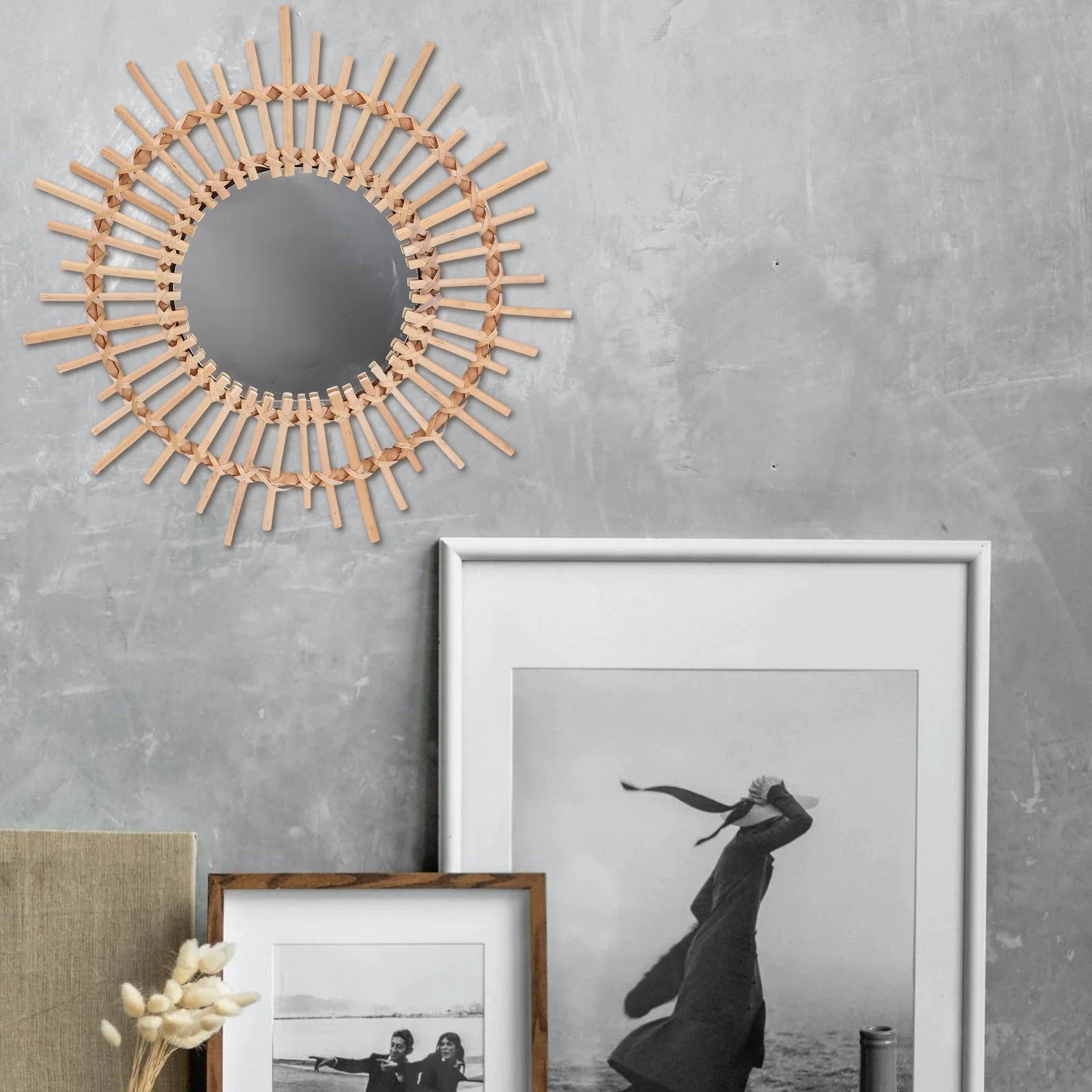 1Pcs Willow Woven Decorative Mirror Handmade Eco-Friendly Wall Hanging Makeup Mirror Home Dorm Photo Room Nordic Style
1Pcs Willow Woven Decorative Mirror Handmade Eco-Friendly Wall Hanging Makeup Mirror Home Dorm Photo Room Nordic Style