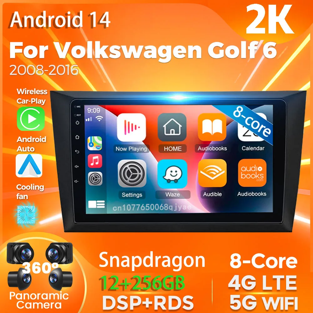 Android 14 Carplay Auto For Volkswagen Golf 6 2008 - 2016 Car Radio Player Multimedia stereo Navigation 4G+WIFI Head Unit DVD BT
Android 14 Carplay Auto For Volkswagen Golf 6 2008 - 2016 Car Radio Player Multimedia stereo Navigation 4G+WIFI Head Unit DVD BT