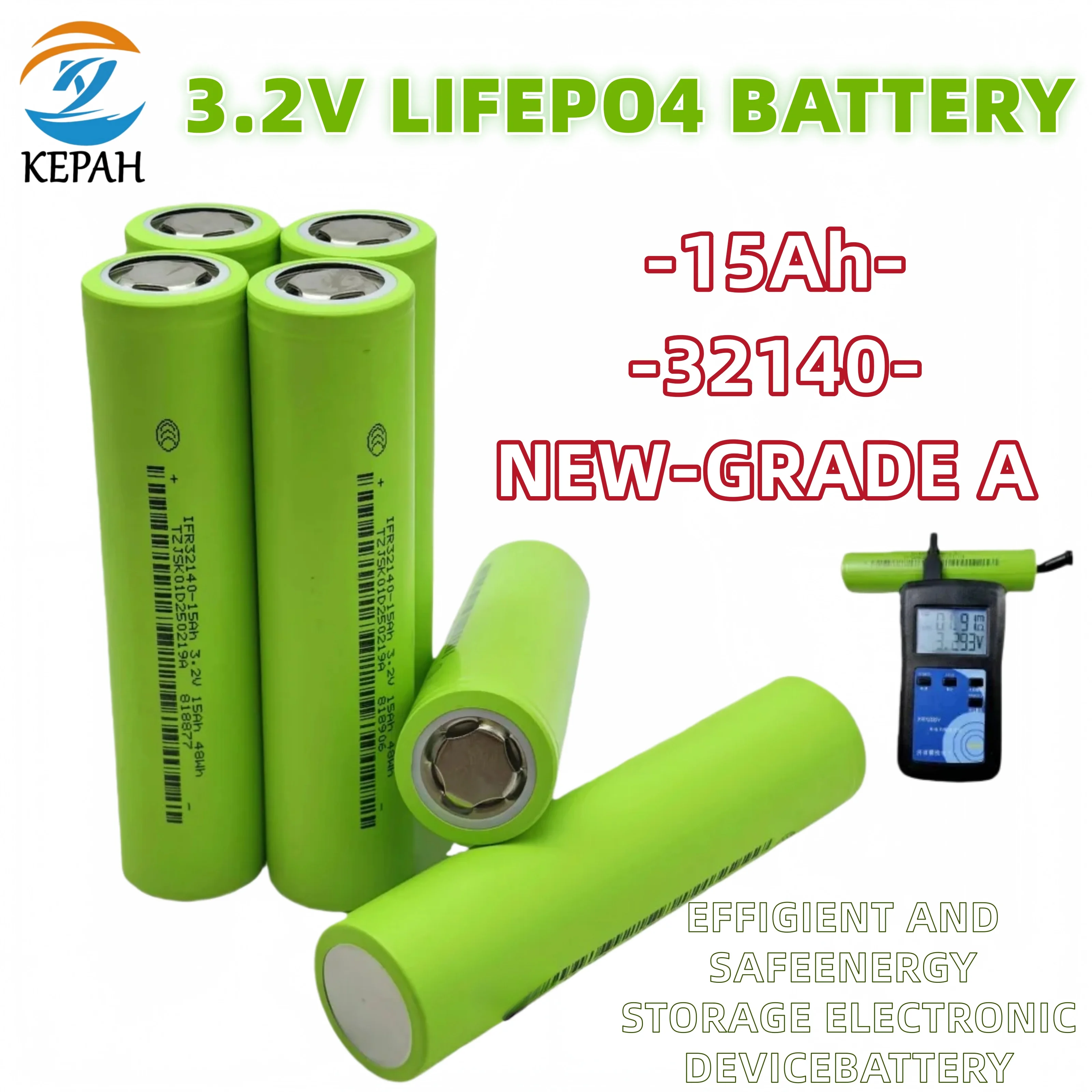 4 шт., 3,2 В, 15 Ач, цилиндрический литий-железный аккумулятор | Подходит для автодома/электромобиля/прочное хранилище энергии.
4 шт., 3,2 В, 15 Ач, цилиндрический литий-железный аккумулятор | Подходит для автодома/электромобиля/прочное хранилище энергии.