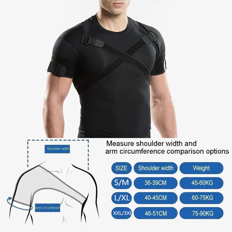 Adjustable Shoulder Support Strap Double Bandage Cross Compression Shoulder Brace Protector Strap Posture Correction Bandage
Adjustable Shoulder Support Strap Double Bandage Cross Compression Shoulder Brace Protector Strap Posture Correction Bandage