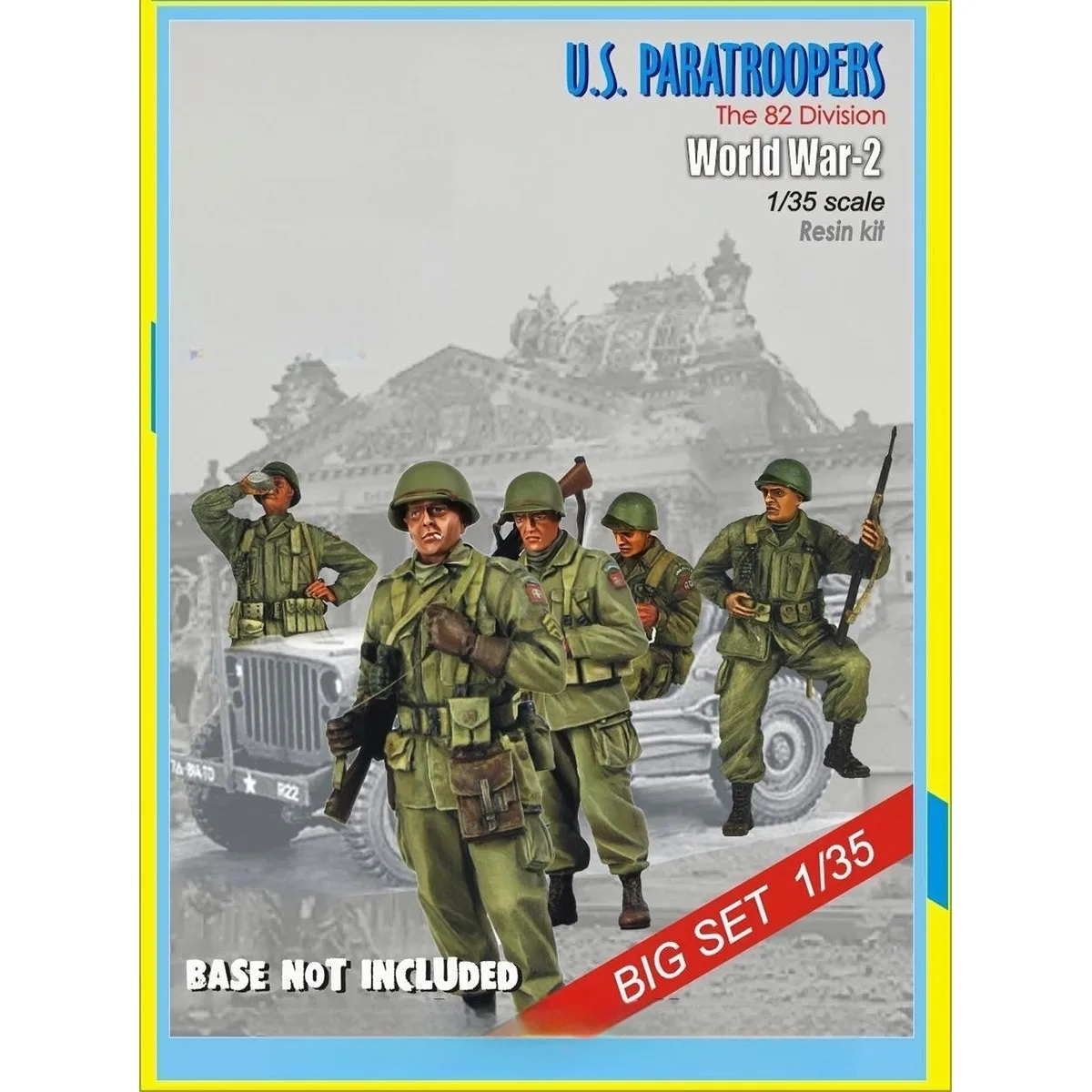 Комплект неокрашенной модели из смолы 1/35, Воздушно-десантная армия США времен Второй мировой войны (5 мужчин), в разобранном виде и неокрашенном виде GK
Комплект неокрашенной модели из смолы 1/35, Воздушно-десантная армия США времен Второй мировой войны (5 мужчин), в разобранном виде и неокрашенном виде GK