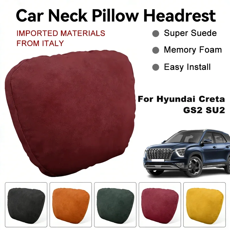 Italy Suede Car Neck Rest Pillow For Hyundai Creta GS2 SU2 Seat Head Neck Support Cushion Auto Interior Accessories
Italy Suede Car Neck Rest Pillow For Hyundai Creta GS2 SU2 Seat Head Neck Support Cushion Auto Interior Accessories