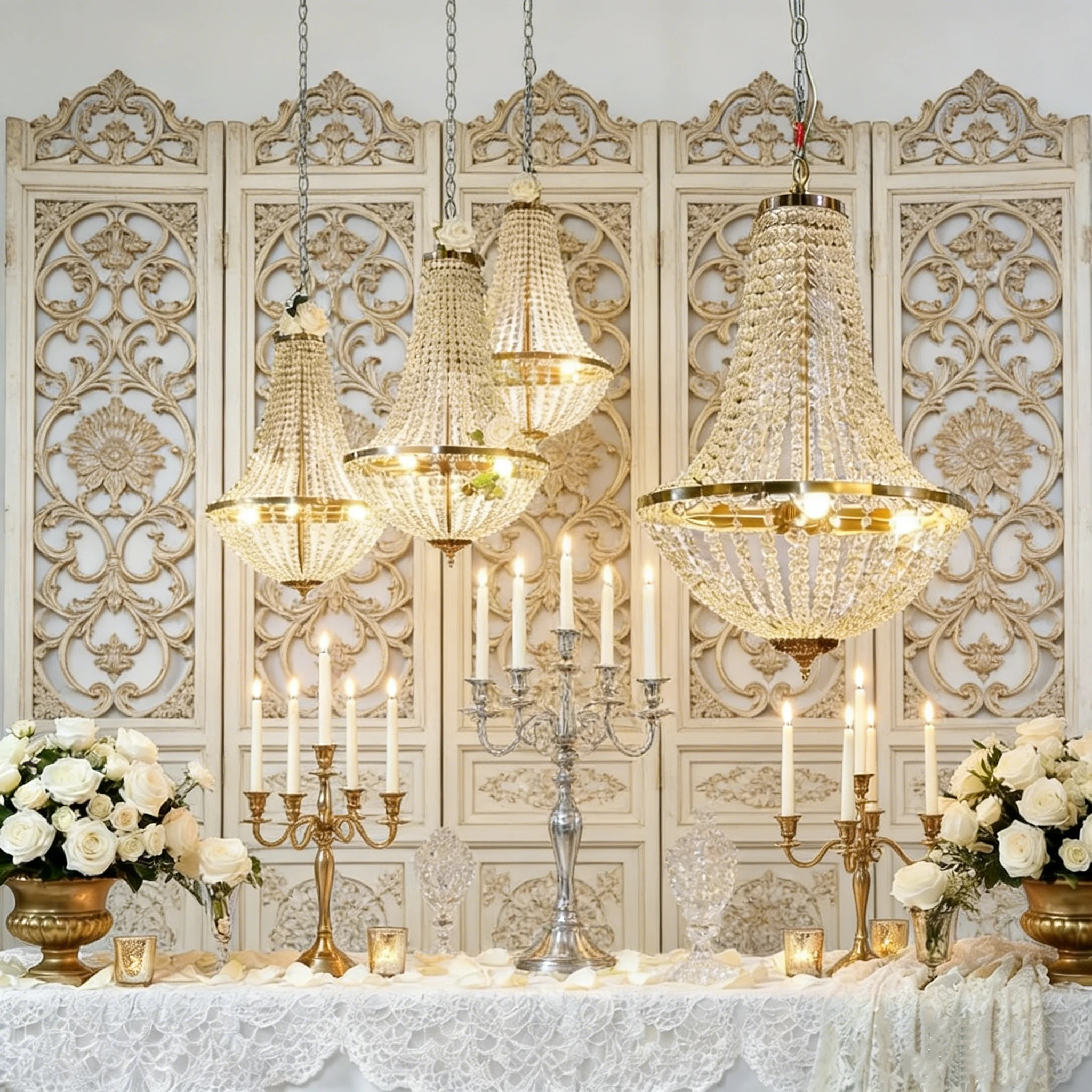 Набор из 6 предметов: роскошные подвесные украшения в европейском стиле для свадебного декора, хрустальные подвески, железные подвесные элементы, декор для цветочных арок, фон для вечеринок
Набор из 6 предметов: роскошные подвесные украшения в европейском стиле для свадебного декора, хрустальные подвески, железные подвесные элементы, декор для цветочных арок, фон для вечеринок