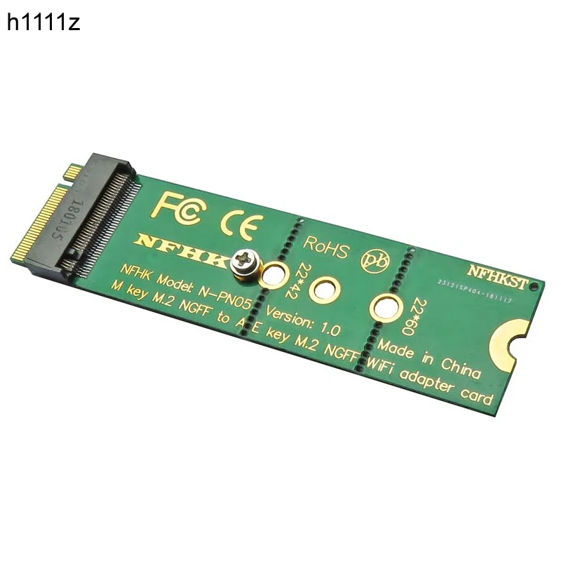 A+E Key A Key M.2 NGFF WIFI Card to M-Key PCIe M.2 NGFF Convert Card Adapter M-Key M.2 NGFF to A/A+E Key M.2 NGFF WiFi Adapter
A+E Key A Key M.2 NGFF WIFI Card to M-Key PCIe M.2 NGFF Convert Card Adapter M-Key M.2 NGFF to A/A+E Key M.2 NGFF WiFi Adapter
