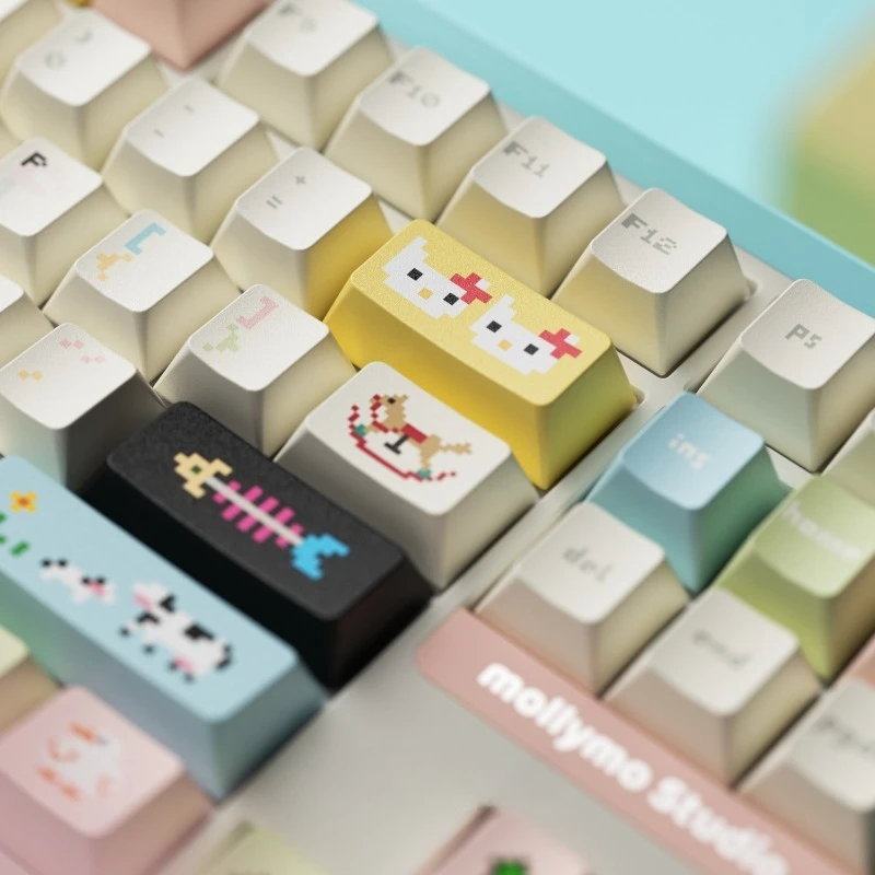 Pixel Style Keycaps Set 146 Key Pbt Sublimation Cherry Profile Keycap Compatible with Woting Magnetic Axis Mechanical Keyboard
Pixel Style Keycaps Set 146 Key Pbt Sublimation Cherry Profile Keycap Compatible with Woting Magnetic Axis Mechanical Keyboard