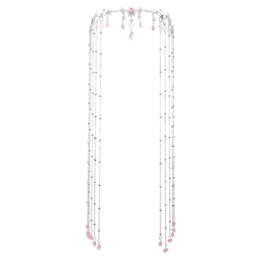 Sweet Elegant Crystal Hairpins For Girls Headwear Chinese Hanfu Hairwear Long Tassel Veil Women Hair Clips Korean Barrettes 
Sweet Elegant Crystal Hairpins For Girls Headwear Chinese Hanfu Hairwear Long Tassel Veil Women Hair Clips Korean Barrettes
