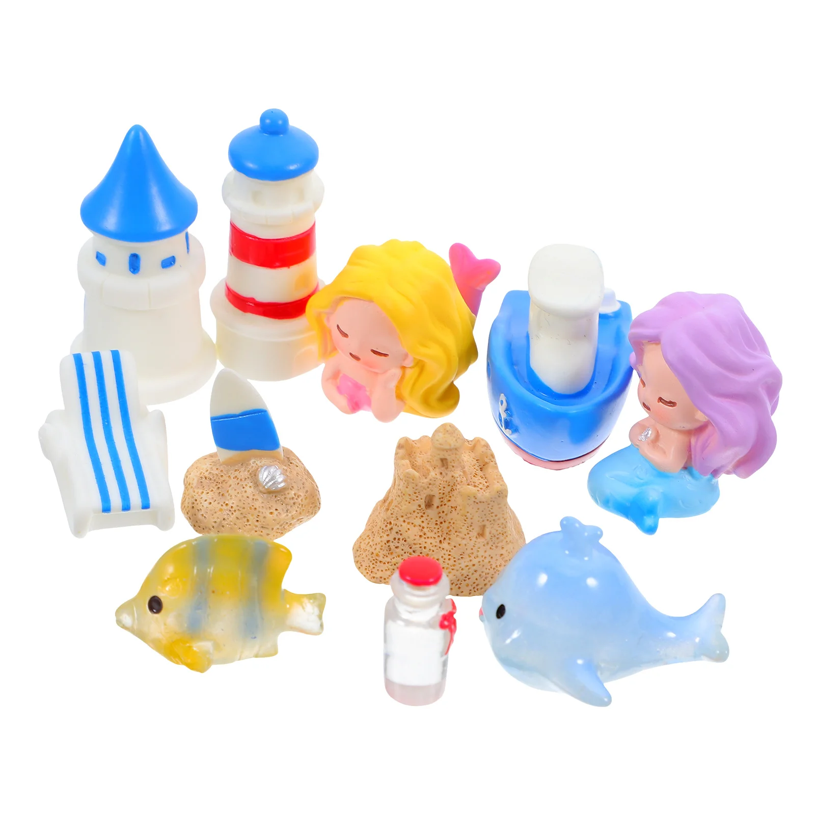 11pcs Mini Beach Mermaid Resin Statues Fairy Garden Diorama Cake Toppers Ocean Decor Miniature Sea Animals Dollhouse Accessories
11pcs Mini Beach Mermaid Resin Statues Fairy Garden Diorama Cake Toppers Ocean Decor Miniature Sea Animals Dollhouse Accessories
