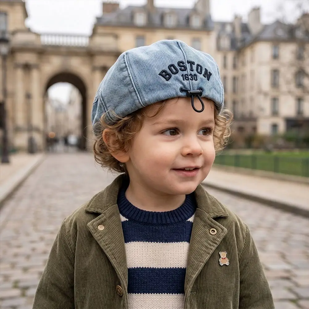 Letter Embroidered Beret Hat Adjustable Sun Protection Children Duck Tongue Cap Cotton Denim Breathable Peaked Caps
Letter Embroidered Beret Hat Adjustable Sun Protection Children Duck Tongue Cap Cotton Denim Breathable Peaked Caps