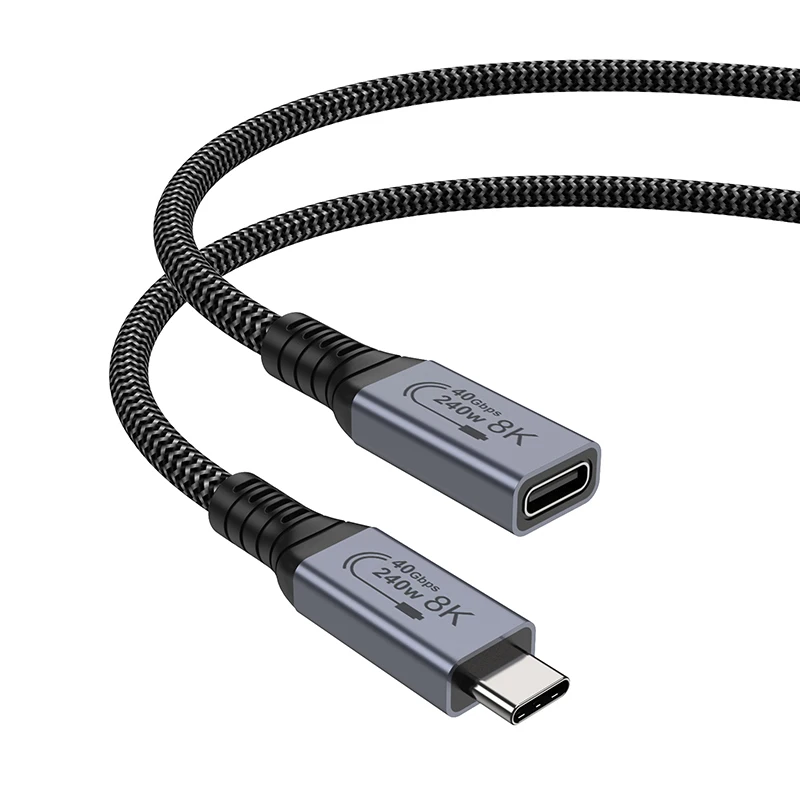 10PCS 240W Nylon Braided PD Flash Charging Data Cable For Smart Phone Type-C Male To Type-C Female 8K 40Gbps Extension Video Cab
10PCS 240W Nylon Braided PD Flash Charging Data Cable For Smart Phone Type-C Male To Type-C Female 8K 40Gbps Extension Video Cab