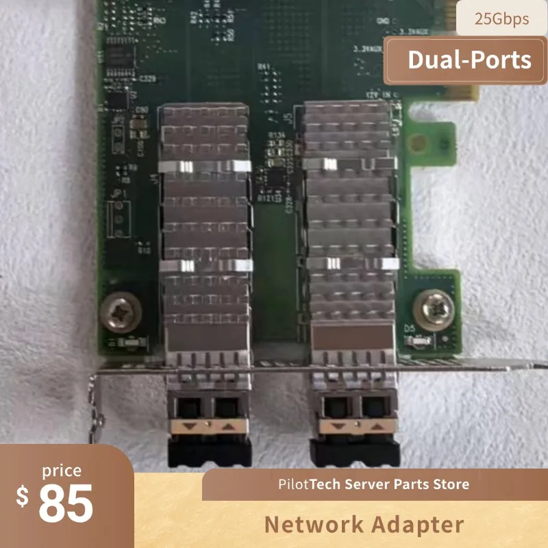 01Gr253 Connectx-4 Lx Dual-Ports Sfp28 25Gbps Gigabit Ethernet Pci Express 3.0X8 Network Adapter
01Gr253 Connectx-4 Lx Dual-Ports Sfp28 25Gbps Gigabit Ethernet Pci Express 3.0X8 Network Adapter