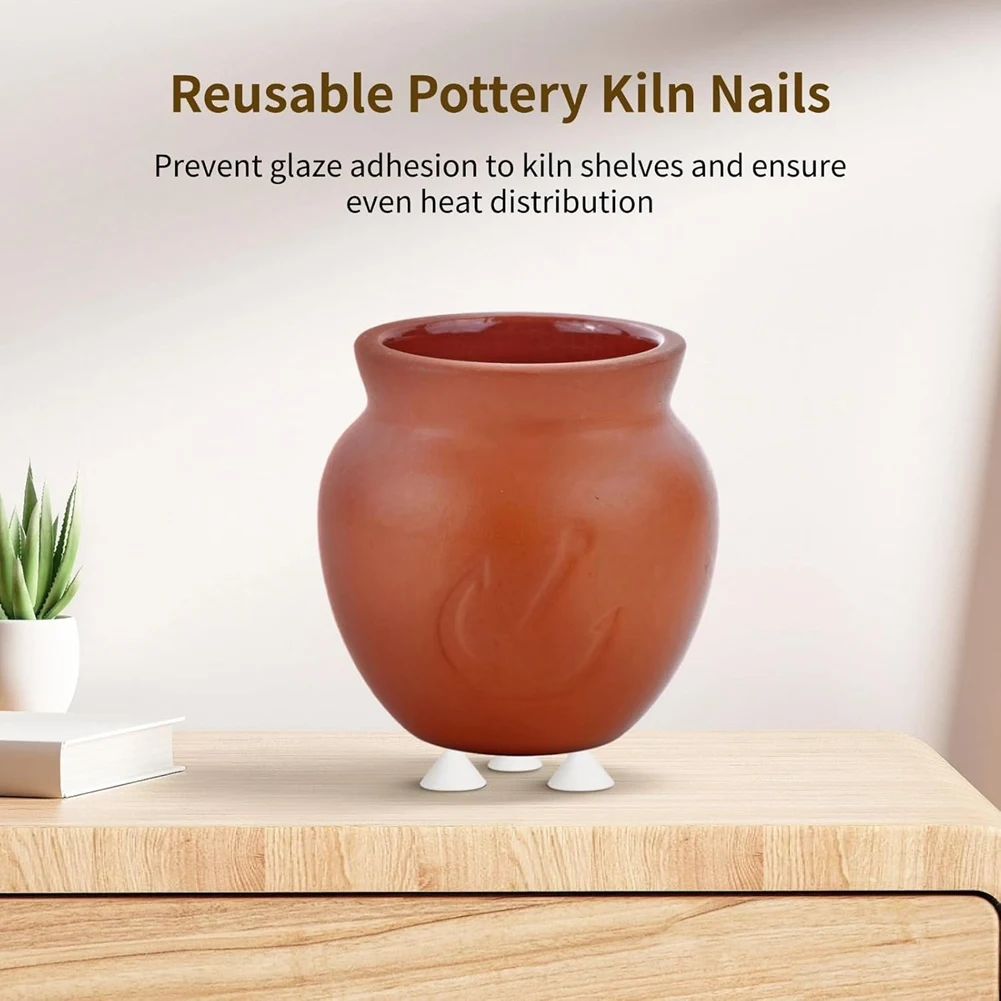 ABJY 50 шт. Гвозди для гончарной печи, керамические огнеупорные гвозди с конусом, 2516 ℉ Высокотемпературные опорные гвозди
ABJY 50 шт. Гвозди для гончарной печи, керамические огнеупорные гвозди с конусом, 2516 ℉ Высокотемпературные опорные гвозди