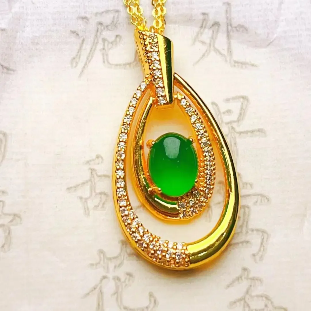 Мьянманский жадеит, новый подлинный инкрустированный зеленый кулон, изысканный модный универсальный подарочный бутик для жены, подарок на день рождения
Мьянманский жадеит, новый подлинный инкрустированный зеленый кулон, изысканный модный универсальный подарочный бутик для жены, подарок на день рождения