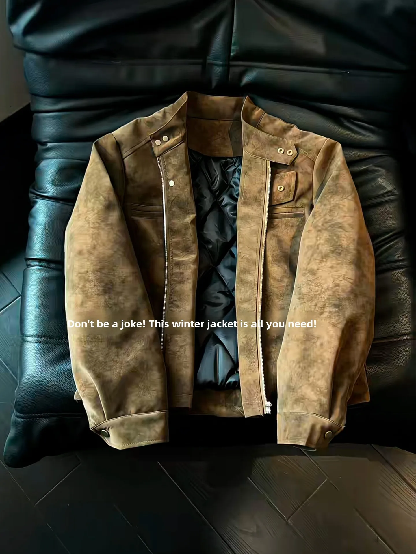 Мужская зимняя теплая куртка-бомбер из хлопка и искусственной кожи в стиле оверсайз, повседневная, модная
Мужская зимняя теплая куртка-бомбер из хлопка и искусственной кожи в стиле оверсайз, повседневная, модная