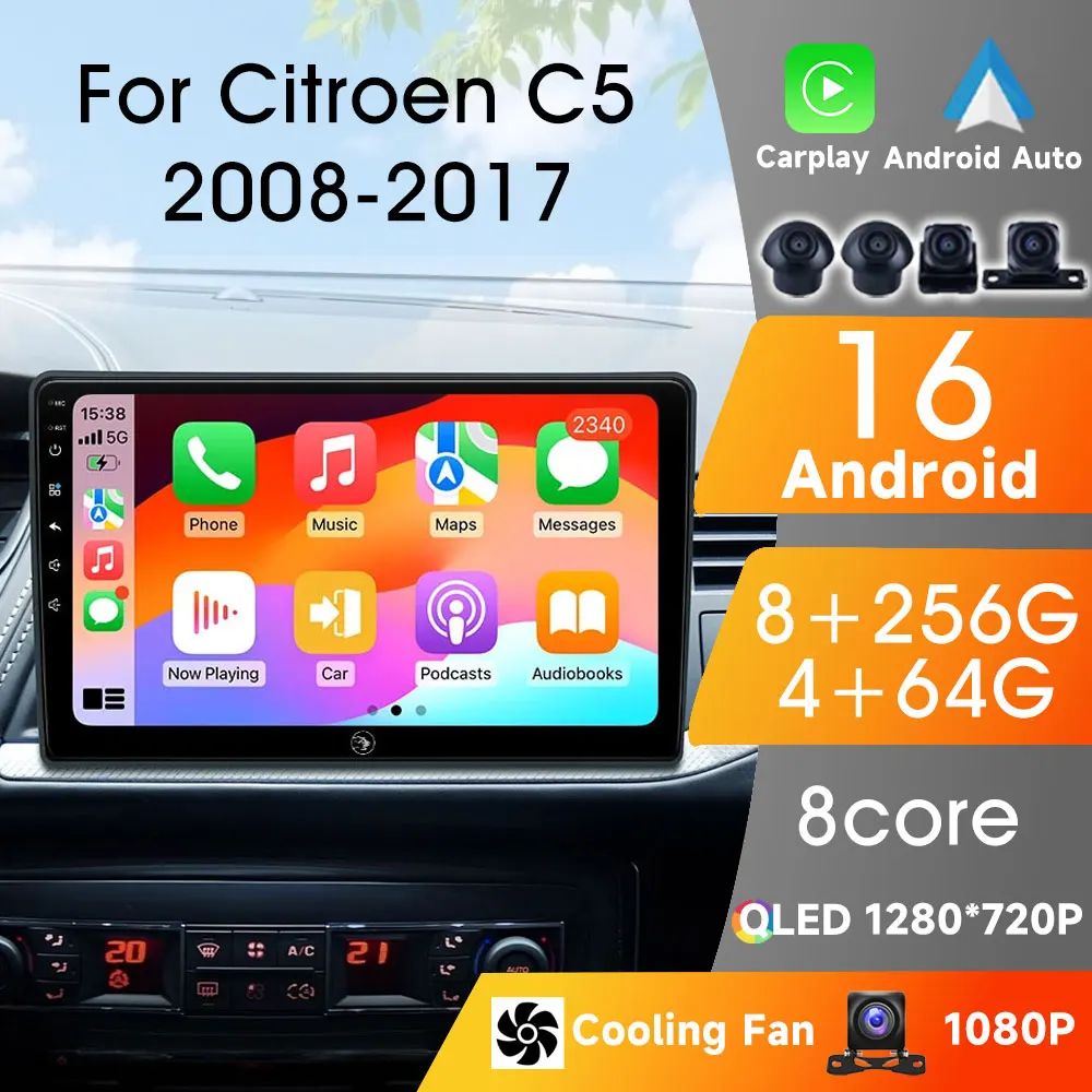 Car Radio Carplay Android Auto Wireless For Citroen C5 2008 2009 2010-2017 Multimedia Player 8Core Autoradio Car Video Stereo
Car Radio Carplay Android Auto Wireless For Citroen C5 2008 2009 2010-2017 Multimedia Player 8Core Autoradio Car Video Stereo