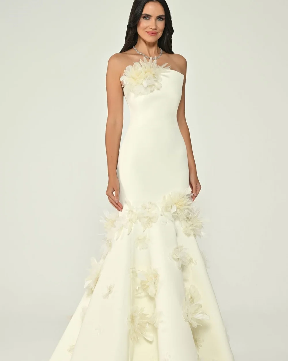 Customized Modern Style Women Jersey Handmade Flower Pleat Mermaid Evening Dresses Formal Strapless Sleeveless Long Prom Dresses
Customized Modern Style Women Jersey Handmade Flower Pleat Mermaid Evening Dresses Formal Strapless Sleeveless Long Prom Dresses