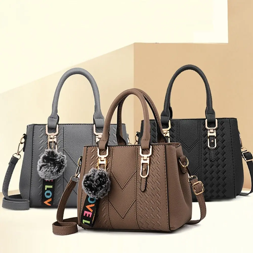 Korea Leather Women Handbag with Keychain Open Pocket Shoulder Bag Large Capacity Casual Messenger Bag Lady
Korea Leather Women Handbag with Keychain Open Pocket Shoulder Bag Large Capacity Casual Messenger Bag Lady