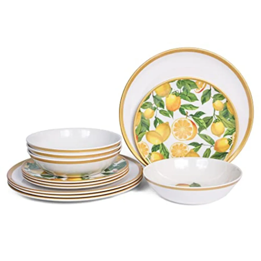 Melamine Dinnerware Sets- 12pcs Melamine Plates and Bowls Set for 4, Indoor and Outdoor Dinnerware, dinnerware set
Melamine Dinnerware Sets- 12pcs Melamine Plates and Bowls Set for 4, Indoor and Outdoor Dinnerware, dinnerware set