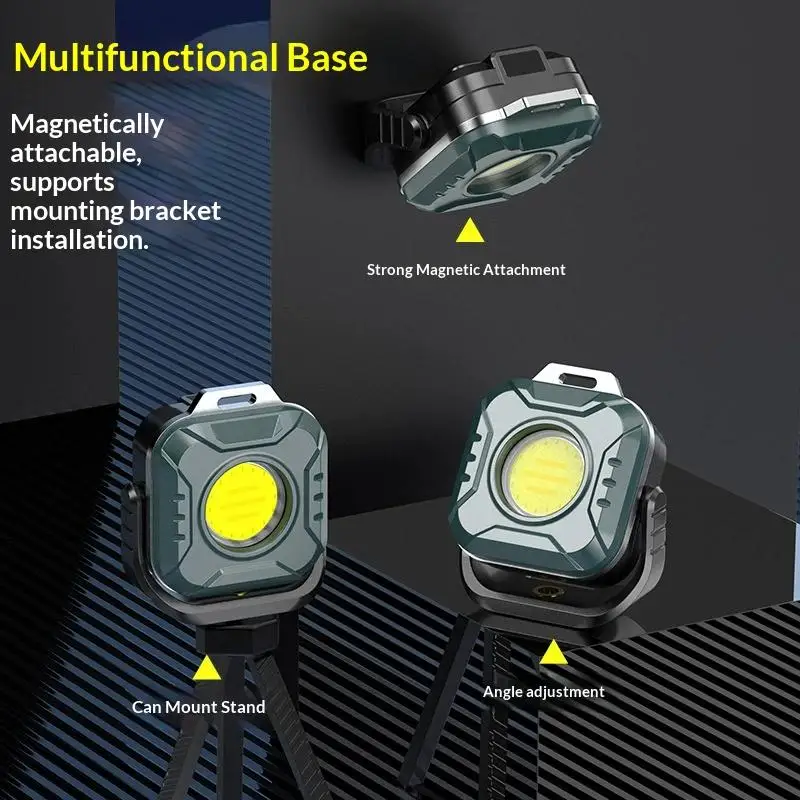 Mini LED Working Light Rechargeable Portable COB Flashlight With Magnetic Base Outdoor Camping Emergency Light Torch
Mini LED Working Light Rechargeable Portable COB Flashlight With Magnetic Base Outdoor Camping Emergency Light Torch