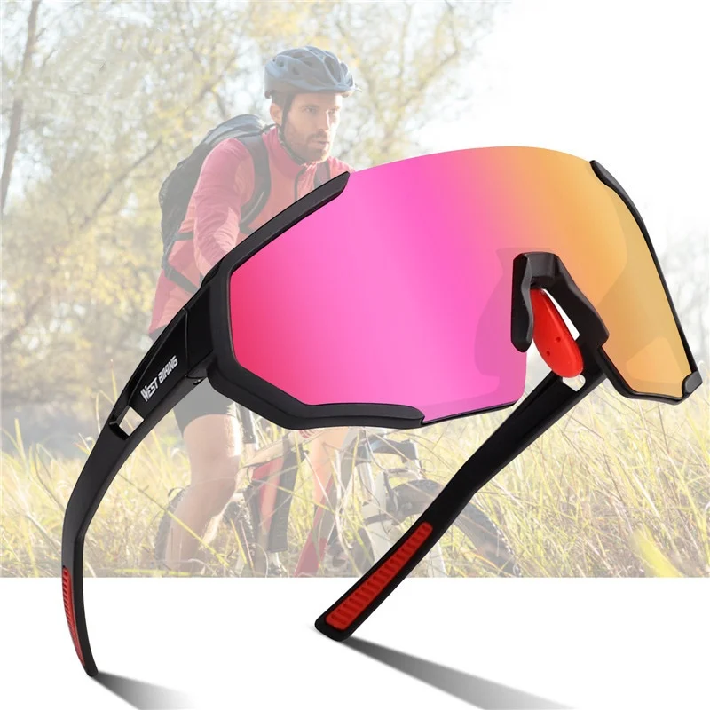 WEST BIKING Polarized Cycling Glasses Lightweight UV400 Windproof Sports Goggles with 3 Replaceable Lenses for Fishing Driving
WEST BIKING Polarized Cycling Glasses Lightweight UV400 Windproof Sports Goggles with 3 Replaceable Lenses for Fishing Driving