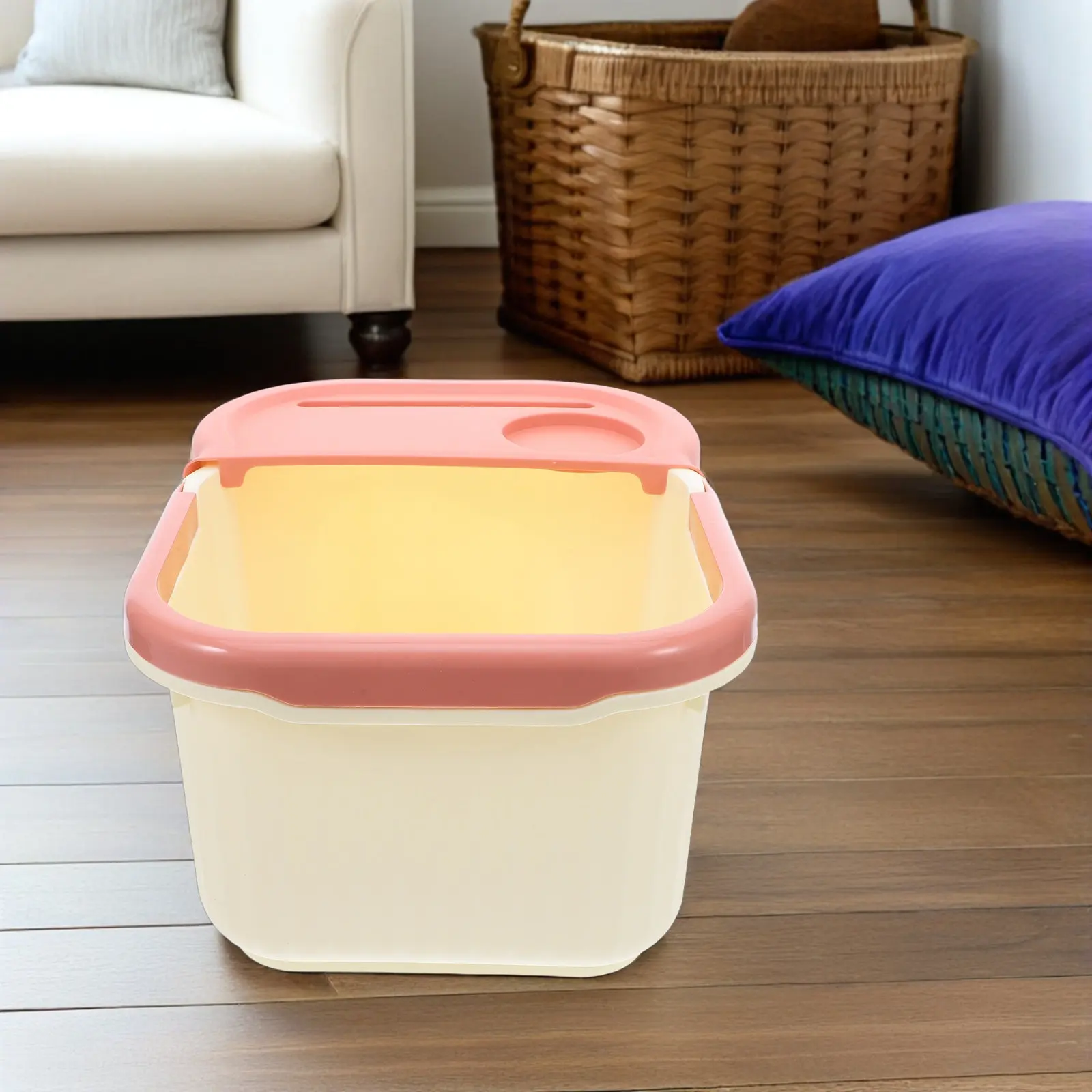 Plastic Foot Soaking Tub with Foldable Handle Beige Massage Bath Basin for Home Spa Pedicure Care Portable Foot Bath Bucket
Plastic Foot Soaking Tub with Foldable Handle Beige Massage Bath Basin for Home Spa Pedicure Care Portable Foot Bath Bucket