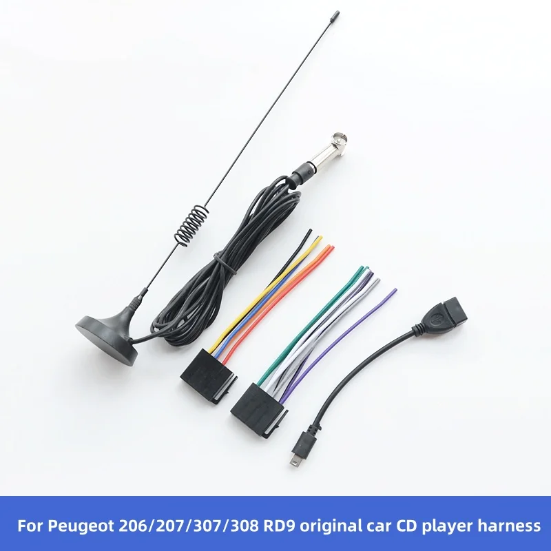 For Peugeot 206/207/307/308/RD9 Original Car CD Player Tail Line USB Cable Antenna Set Automobiles Parts Accessories Car Stuff 
For Peugeot 206/207/307/308/RD9 Original Car CD Player Tail Line USB Cable Antenna Set Automobiles Parts Accessories Car Stuff