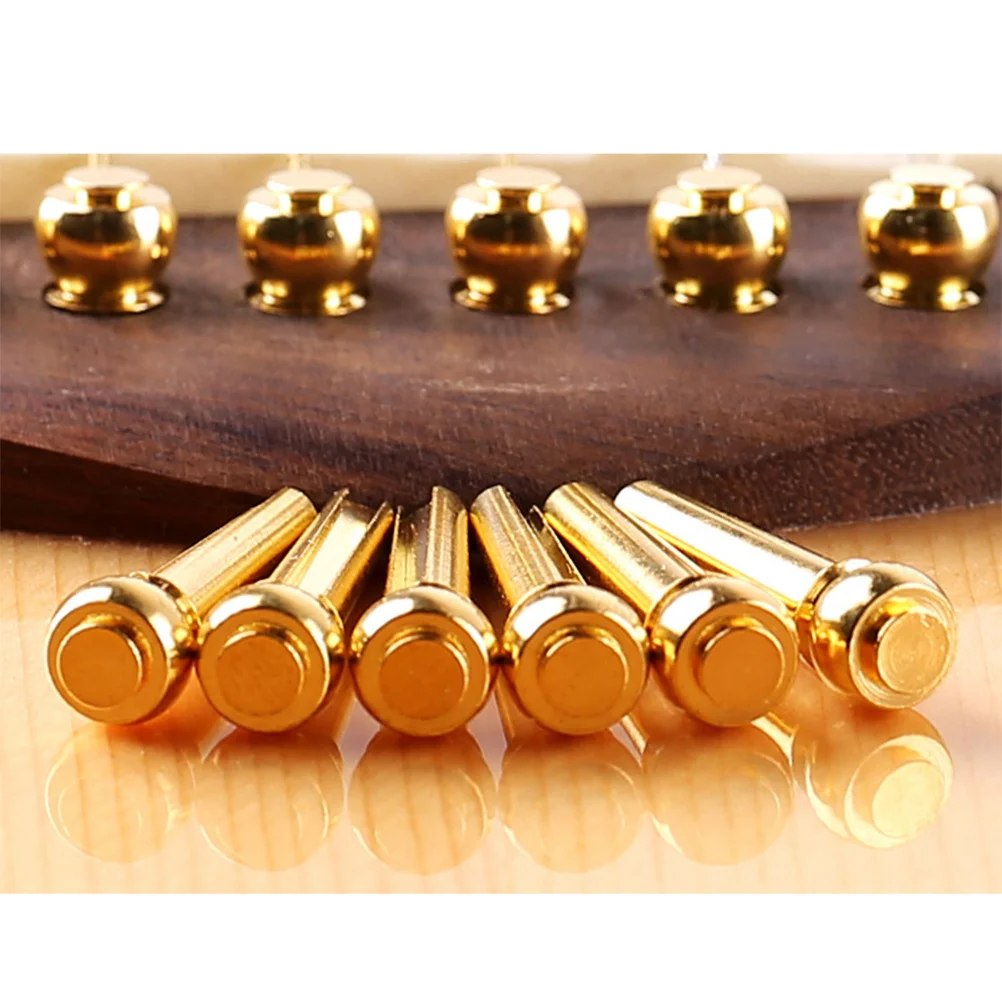 6pcs Brass Guitar Bridge Pins Golden Metal String Studs For Acoustic Folk Guitar Durable Replacement Parts Instrument
6pcs Brass Guitar Bridge Pins Golden Metal String Studs For Acoustic Folk Guitar Durable Replacement Parts Instrument