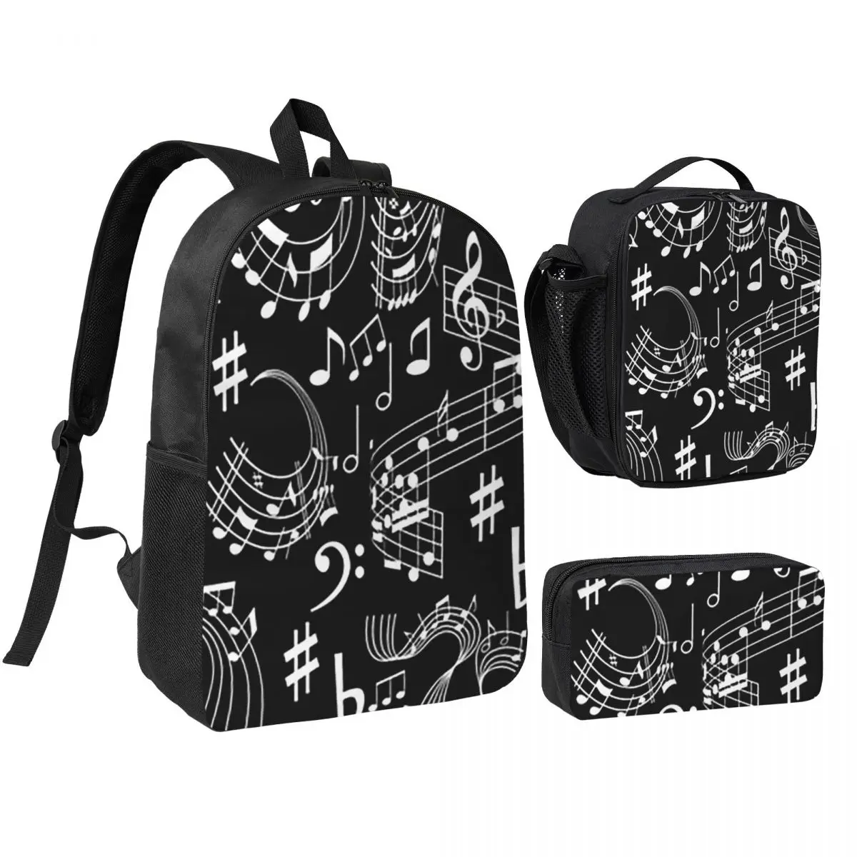 Music, Musical Notes Backpack Student Boys Girls BookBag School Bag Laptop Shoulder Bags 3ps Insulated Lunch Bag Pencil Case
Music, Musical Notes Backpack Student Boys Girls BookBag School Bag Laptop Shoulder Bags 3ps Insulated Lunch Bag Pencil Case