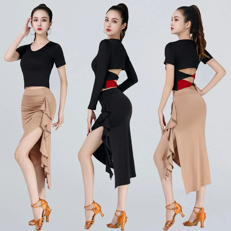 Ruffled Latin Dance Skirt Female Adult 2023 New Sexy Wrap Hip Dance Skirt Suit Standard Training Latin Dress Competition Costume
Ruffled Latin Dance Skirt Female Adult 2023 New Sexy Wrap Hip Dance Skirt Suit Standard Training Latin Dress Competition Costume