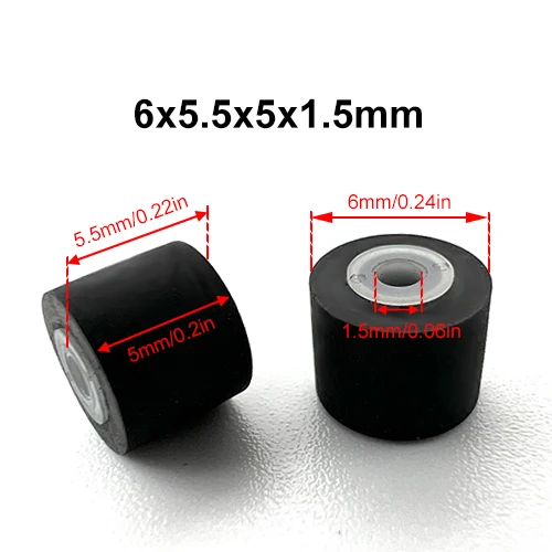 6x5.5x5x1.5mm Walkman Tape Drives Pinch Roller Audio Repeater Deck Pressure Recorder Cassette Deck Rubber Beltv Wheel Pulley
6x5.5x5x1.5mm Walkman Tape Drives Pinch Roller Audio Repeater Deck Pressure Recorder Cassette Deck Rubber Beltv Wheel Pulley