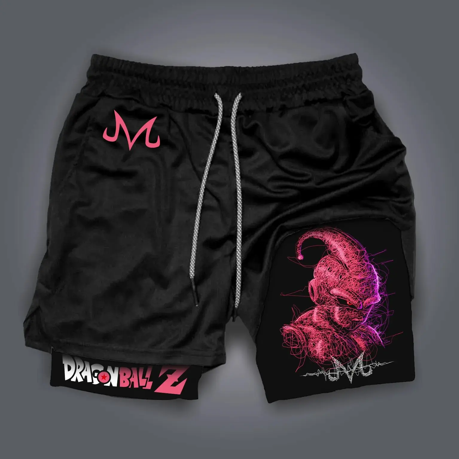 Спортивные шорты 2-в-1 с принтом Dragon Ball Animation Majin Buu, новинка лета 2025 года, мужские и женские шорты для бега для фитнеса, нижняя часть 
Спортивные шорты 2-в-1 с принтом Dragon Ball Animation Majin Buu, новинка лета 2025 года, мужские и женские шорты для бега для фитнеса, нижняя часть