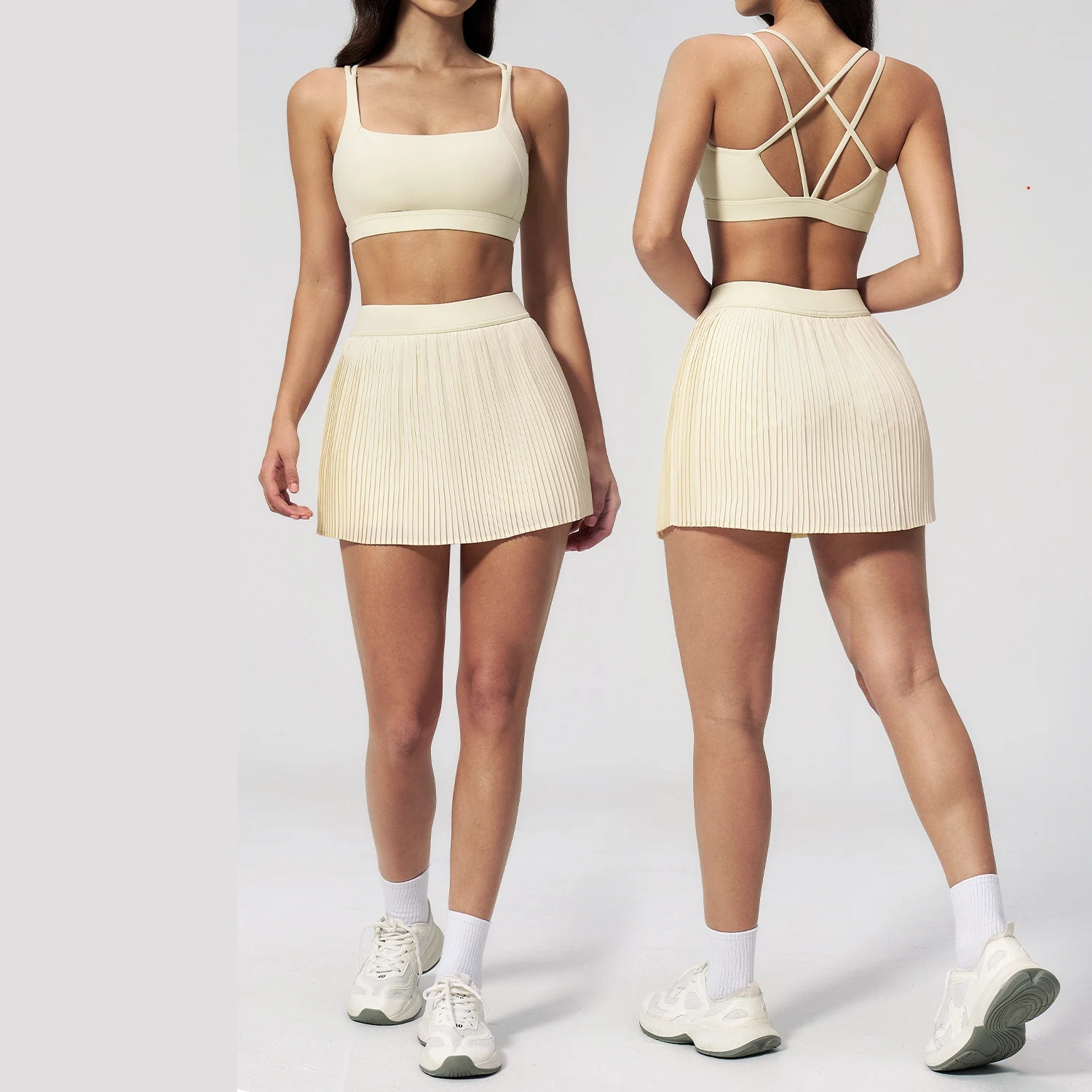 2 Pieces Yoga Set Women Tracksuits Breathable Quick-Dry Gym Sports Outfits Yoga Tennis Skirt Set Female Fitness Short Skirt Suit
2 Pieces Yoga Set Women Tracksuits Breathable Quick-Dry Gym Sports Outfits Yoga Tennis Skirt Set Female Fitness Short Skirt Suit