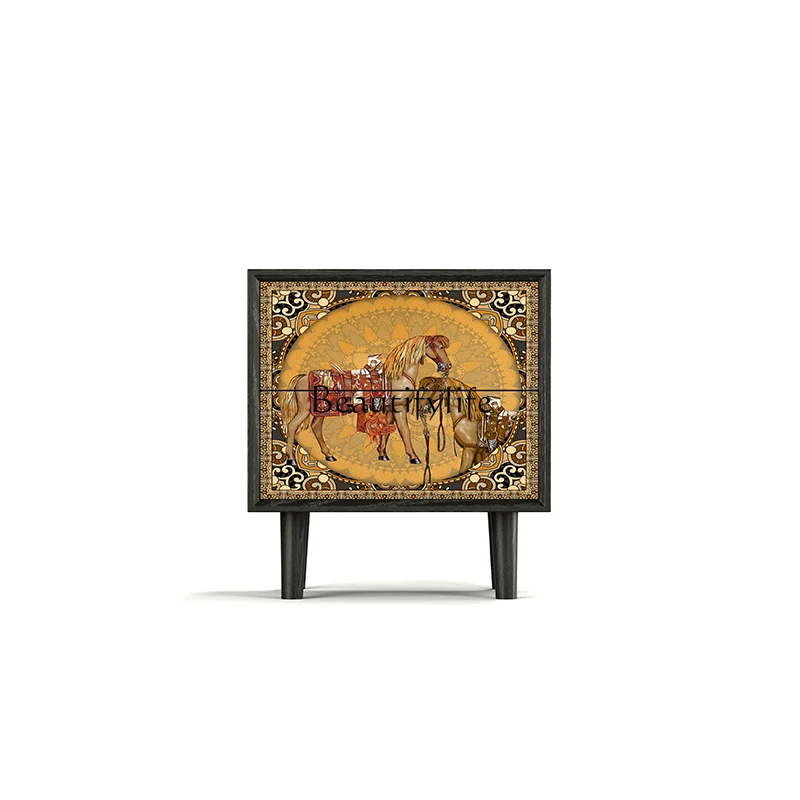 European retro bedroom bedside table creative storage household decorative side cabinet
European retro bedroom bedside table creative storage household decorative side cabinet