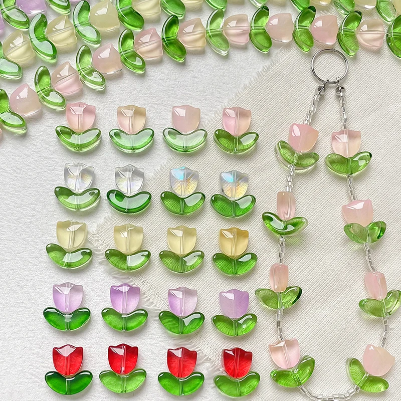 10pcs Tulip Glass Beads Loose Beads Diy Handmade Bracelet Necklace Beaded Bracelet Accessories Materials
10pcs Tulip Glass Beads Loose Beads Diy Handmade Bracelet Necklace Beaded Bracelet Accessories Materials