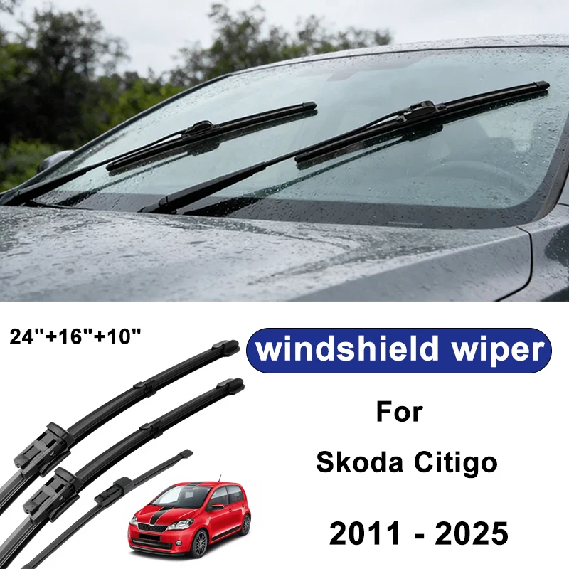For Skoda Citigo 2011-2025 car windshield front/rear wipers, silent wiper blades,car blade brush accessories
For Skoda Citigo 2011-2025 car windshield front/rear wipers, silent wiper blades,car blade brush accessories