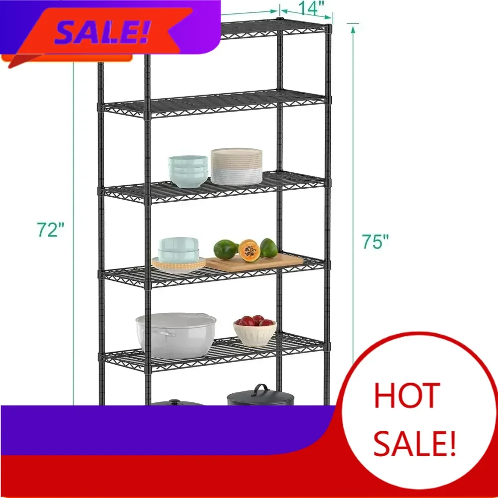 Bestseller6-Tier Adjustable Rolling Metal Storage Shelves with Wheels for Wire Shelving Units
Bestseller6-Tier Adjustable Rolling Metal Storage Shelves with Wheels for Wire Shelving Units