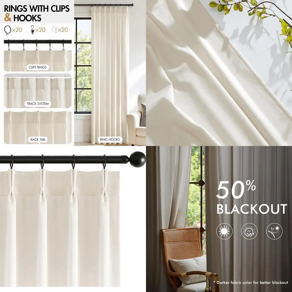 Кремовые 96, изолированные шторы со складками, затемняющие бархатные шторы с крючками, 2 упаковки для домашнего декора
Кремовые 96, изолированные шторы со складками, затемняющие бархатные шторы с крючками, 2 упаковки для домашнего декора