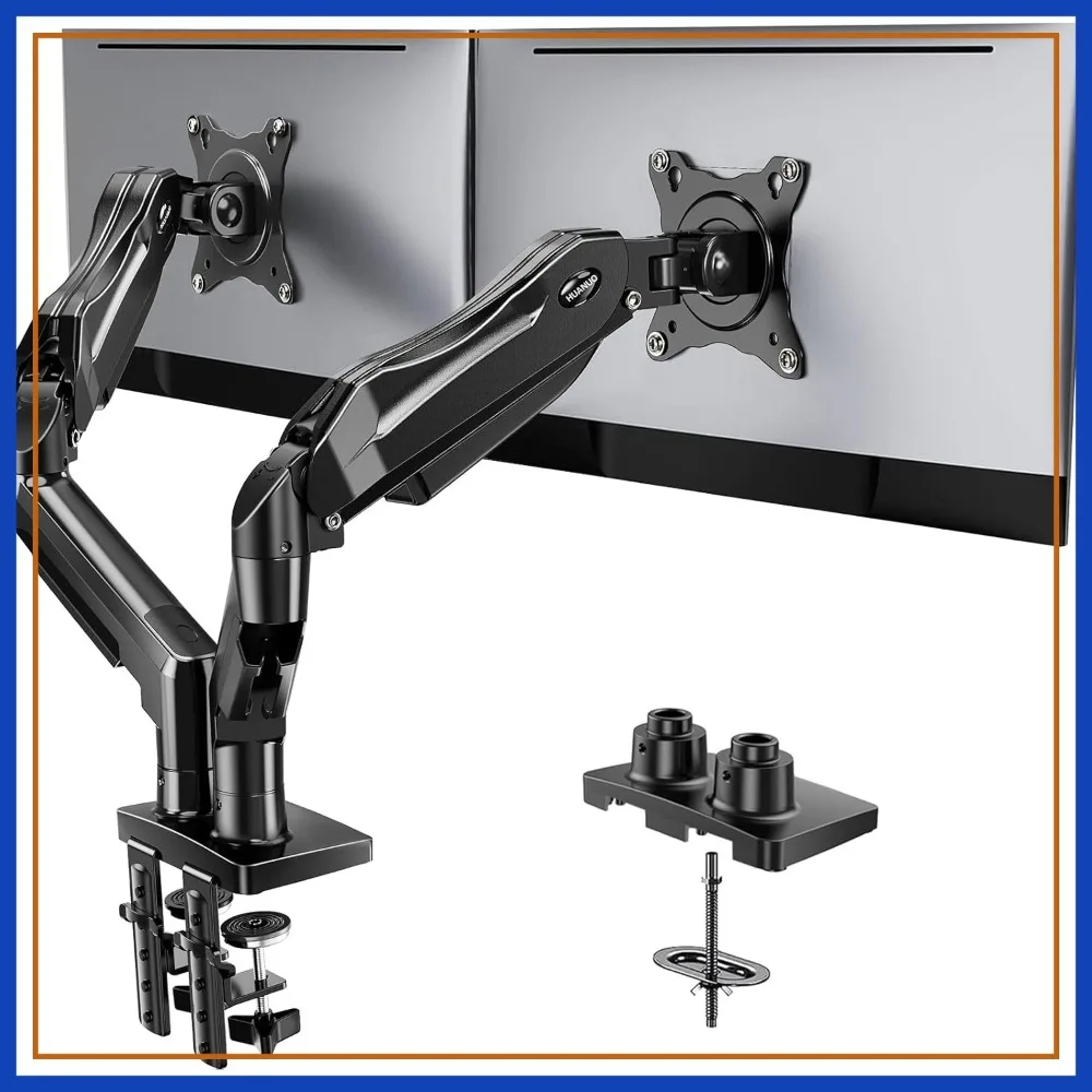 FlowLift™ Dual Monitor Stand, Fully Adjustable Desk Mount for 13-32" Screens, Full Motion VESA 75x100, C-Clamp & Grommet Base, Each Arm Holds 4.4-19.8 lbs
FlowLift™ Dual Monitor Stand, Fully Adjustable Desk Mount for 13-32" Screens, Full Motion VESA 75x100, C-Clamp & Grommet Base, Each Arm Holds 4.4-19.8 lbs