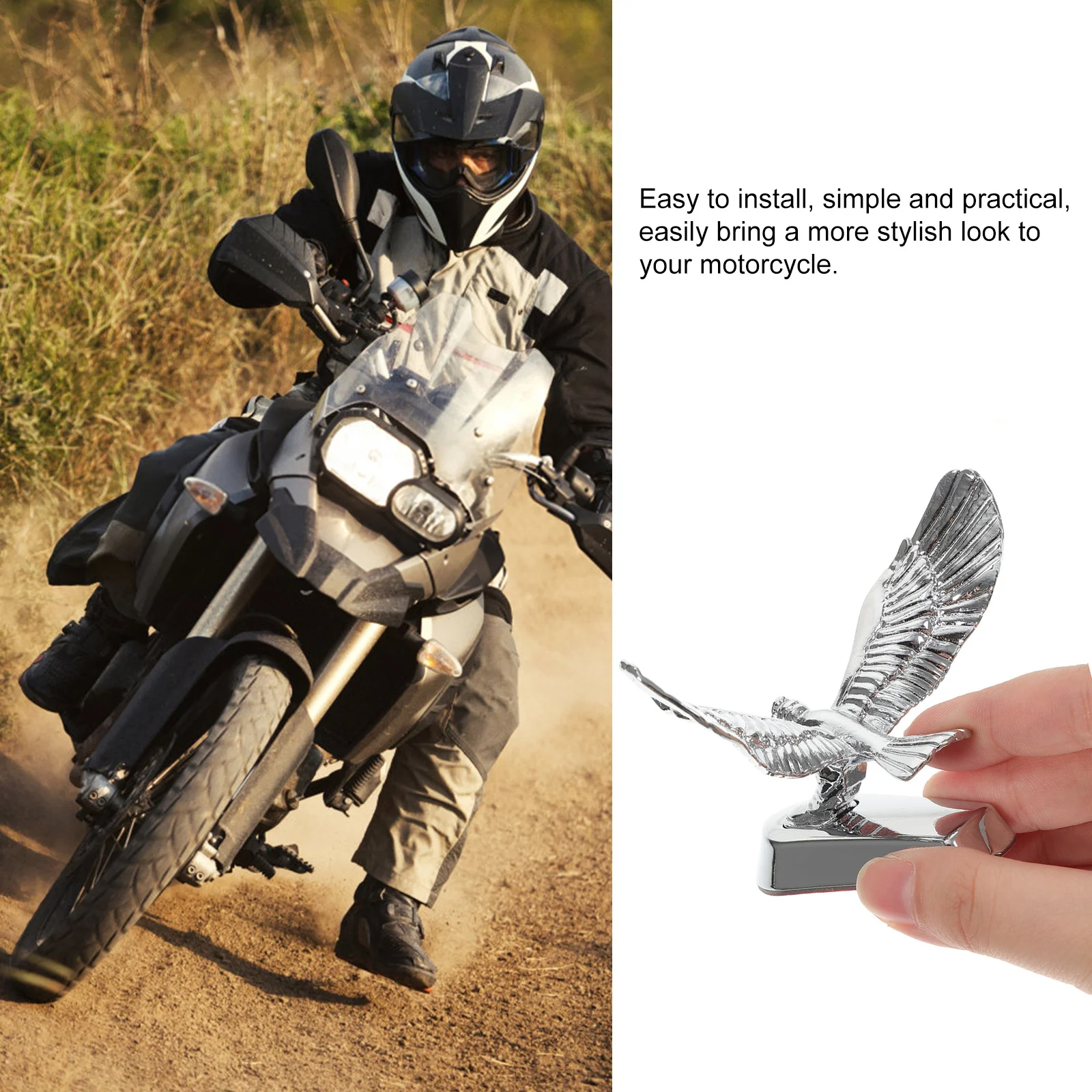 1pc Front Decor Motorcycle Ornament Zinc Alloy 3D Eagle Badge Chrome Universal Fit For Motorbike Decoration Accessories
1pc Front Decor Motorcycle Ornament Zinc Alloy 3D Eagle Badge Chrome Universal Fit For Motorbike Decoration Accessories