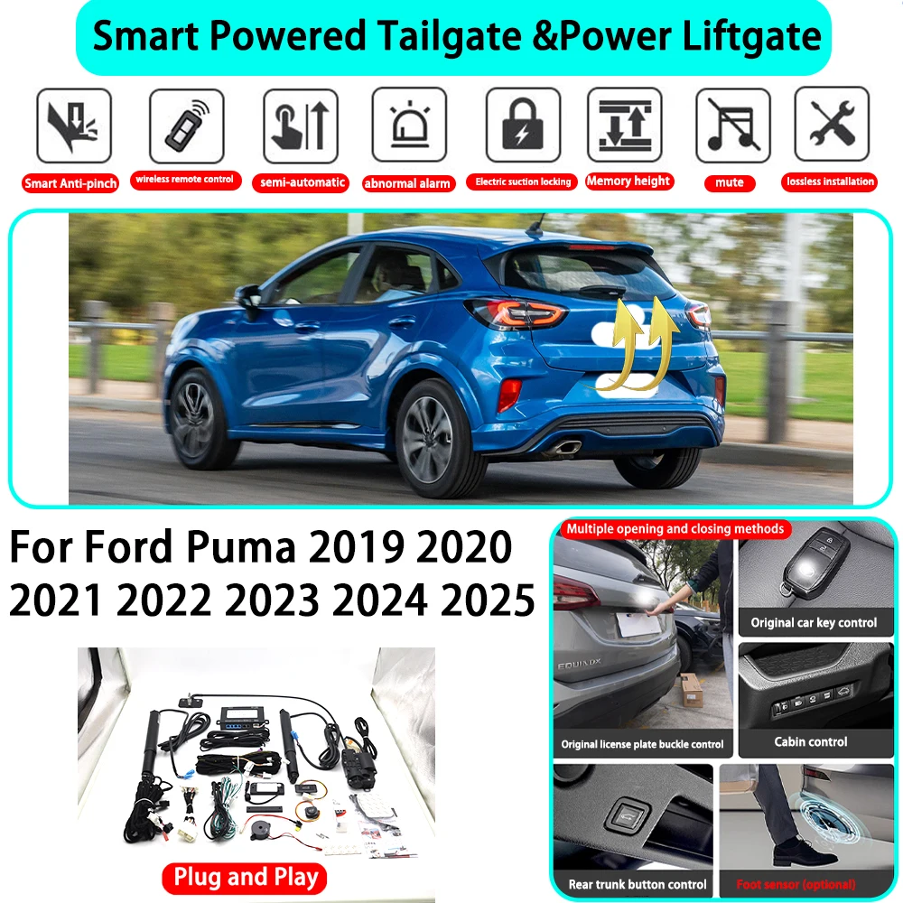 for Ford Puma 2019 2020 2021 2022 2023 2024 2025 Smart Automatic Powered Tailgate Electric Power Tailgate Lift Kit Key Close
for Ford Puma 2019 2020 2021 2022 2023 2024 2025 Smart Automatic Powered Tailgate Electric Power Tailgate Lift Kit Key Close