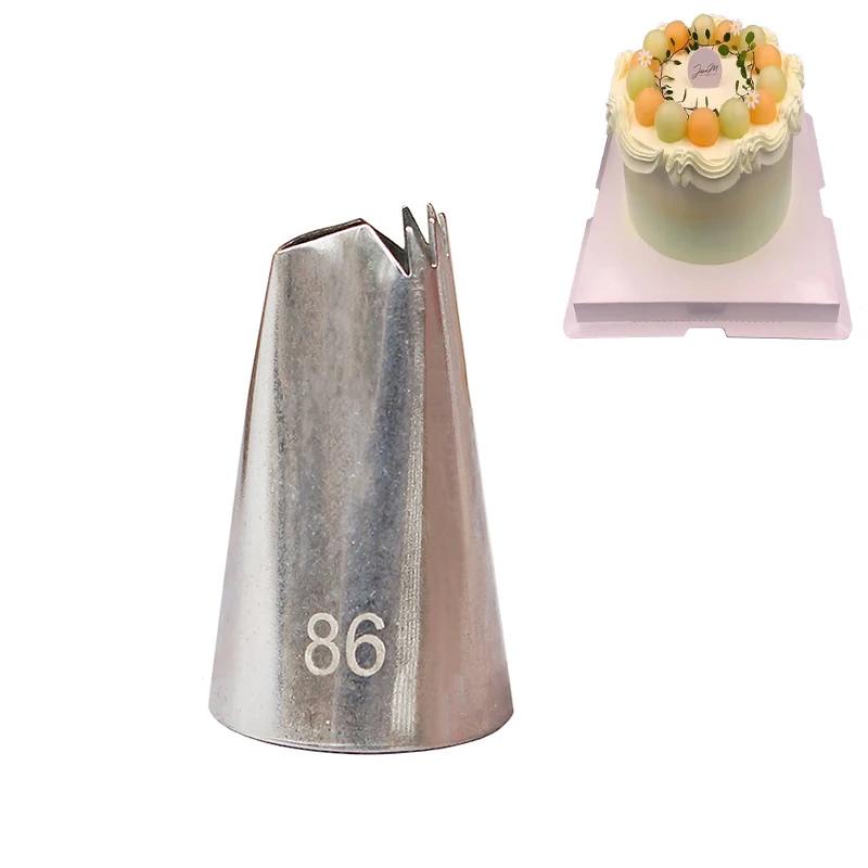 #86 Fold Cream Pastry Tips Stainless Steel Icing Piping Nozzles Cake Cupcake Fondant Decorating Tools
#86 Fold Cream Pastry Tips Stainless Steel Icing Piping Nozzles Cake Cupcake Fondant Decorating Tools