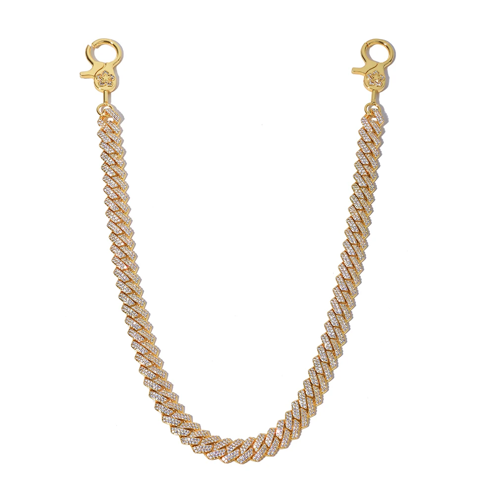 NY 14mm Iced Out Diamond Cuban Chain Prong Link Jeans Pants Chain Hip Hop Jewelry Gold Plated Keychain Gift for Men Women
NY 14mm Iced Out Diamond Cuban Chain Prong Link Jeans Pants Chain Hip Hop Jewelry Gold Plated Keychain Gift for Men Women